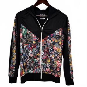 NBA Teams Jacket Mens Small AOP Color Basketball Ultra Game Full Zip Hoodie